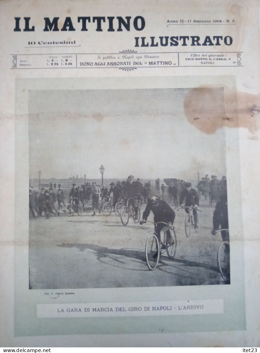 IL MATTINO ILLUSTRATO -ANNO II -N 3 - 17 GENNAIO1904 - Primeras Ediciones