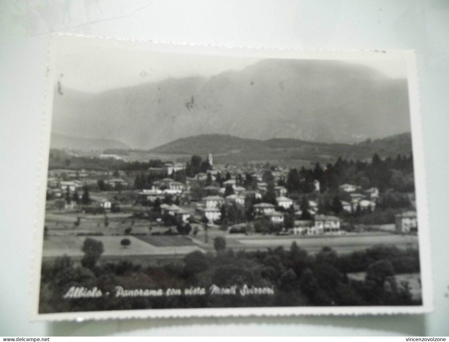 Cartolina Viaggiata "ALBIOLO ( Como ) Panorama Con Vista Monti Svizzeri" 1957 - Cologno Monzese