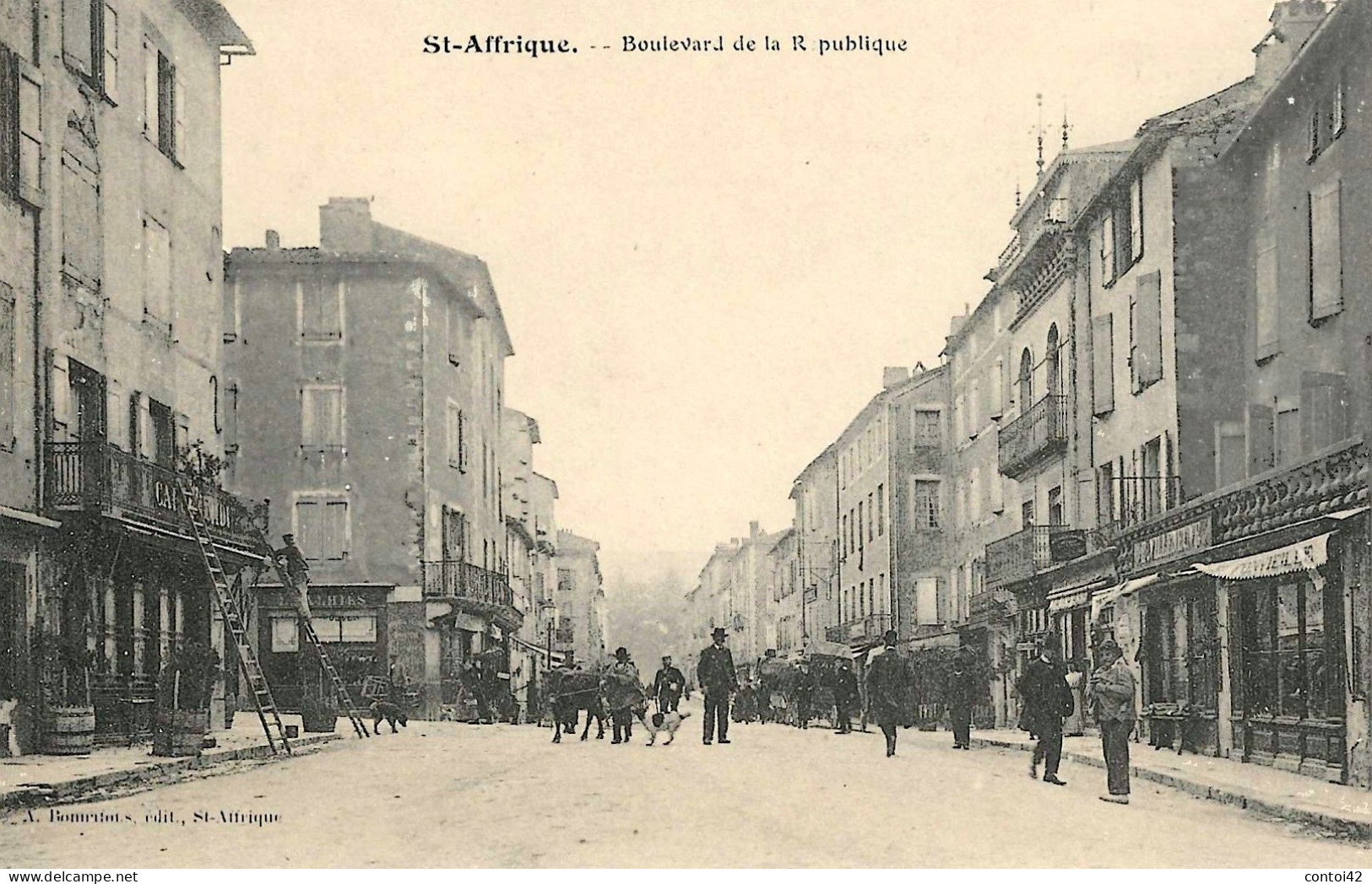 12 SAINT-AFFRIQUE BOULEVARD DE LA REPUBLIQUE COMMERCES ANIMATION AVEYRON - Saint Affrique