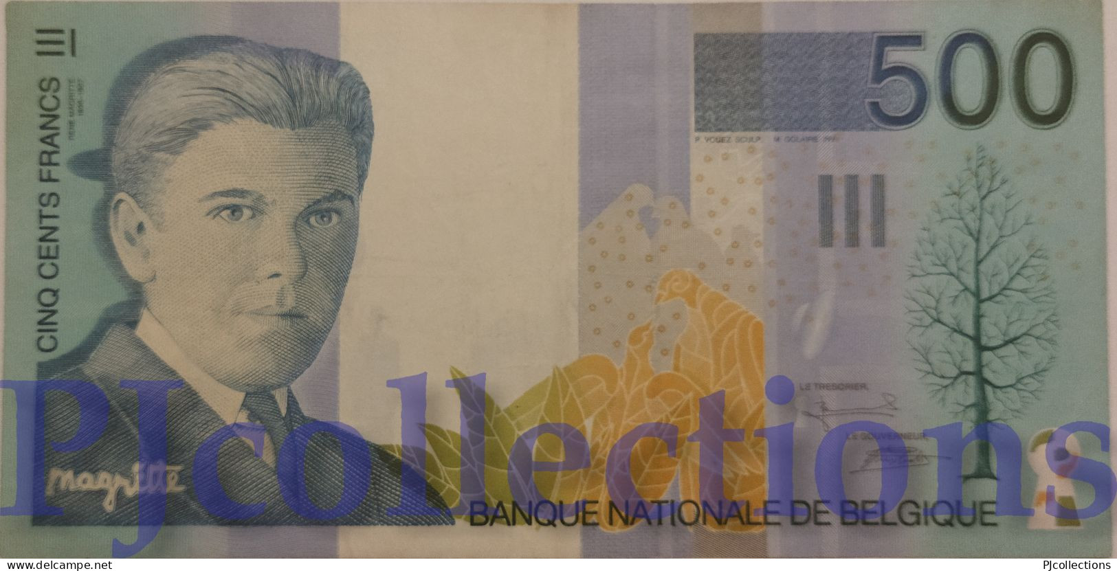 BELGIUM 500 FRANCS 1998 PICK 149a XF - 500 Francs