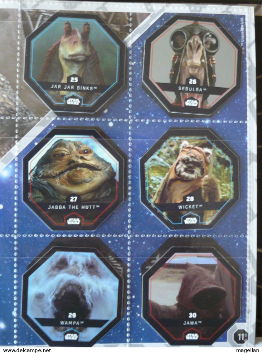 Star Wars 2015 - Les 54 cartes dans leur classeur avec le plateau de jeu (voir les scans)