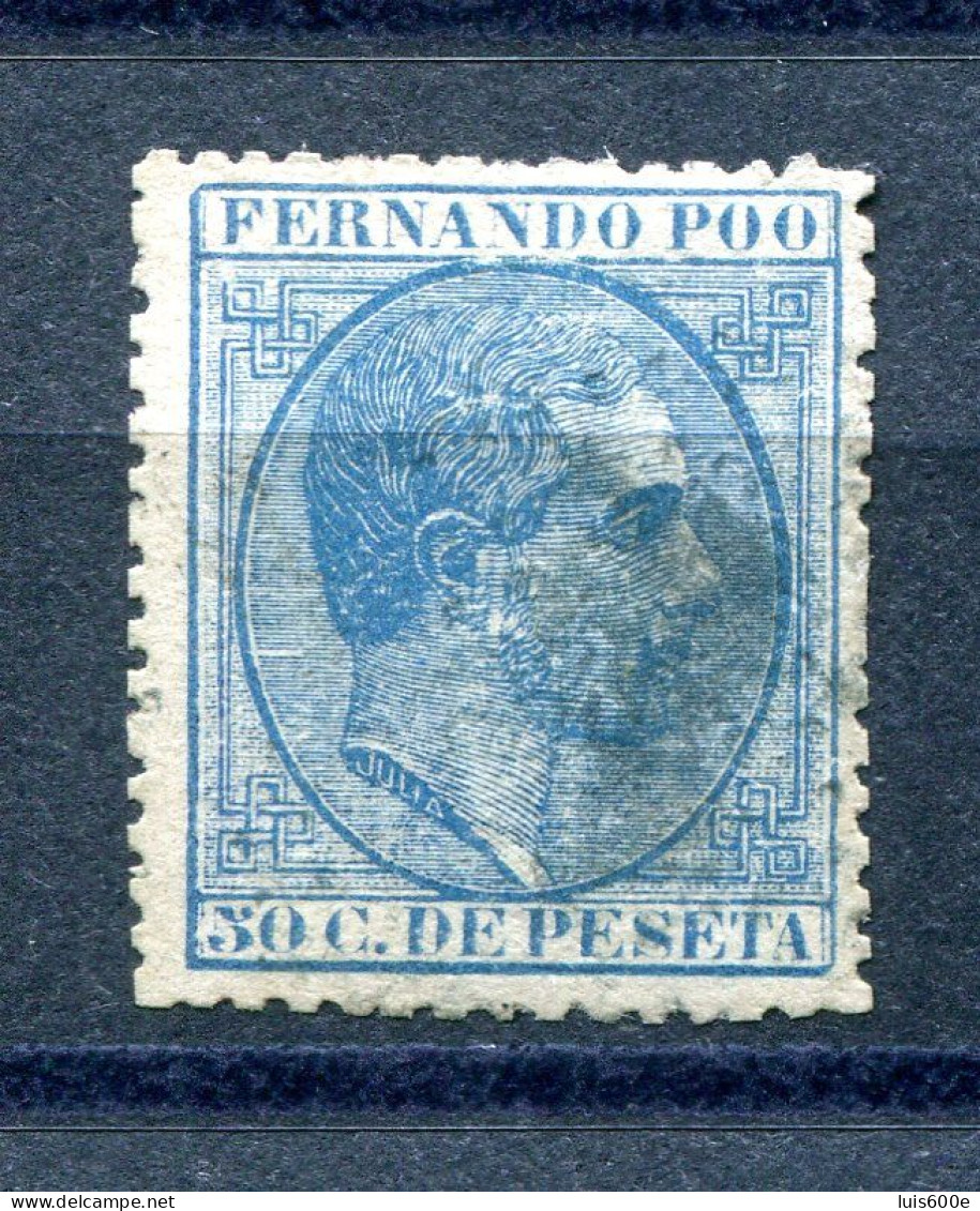 1879.FERNANDO POO.EDIFIL 4(o).USADO.CATALOGO 30€ - Fernando Po