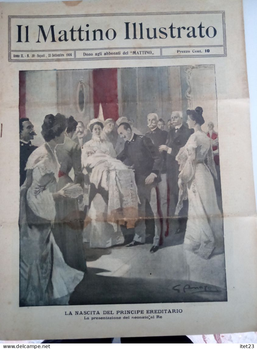 IL MATTINO ILLUSTRATO -ANNO II -N 39- 25 SETTEMBRE-1904 - Eerste Uitgaves