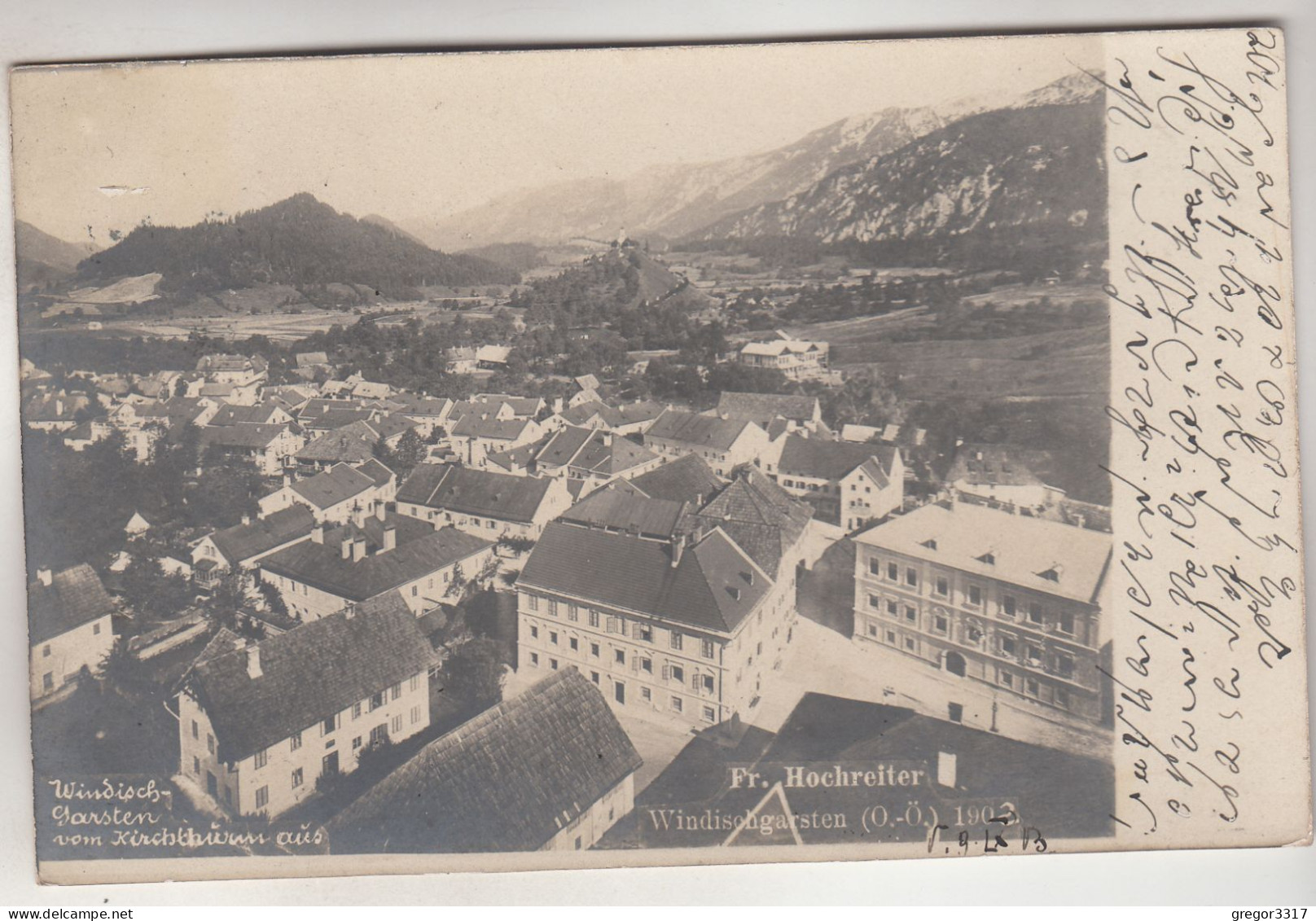 C8620) WINDISCHGARSTEN Vom Kirchturm Aus - Tolle HAUS DETAILS - Fr. Hochreiter - 1903 - Windischgarsten