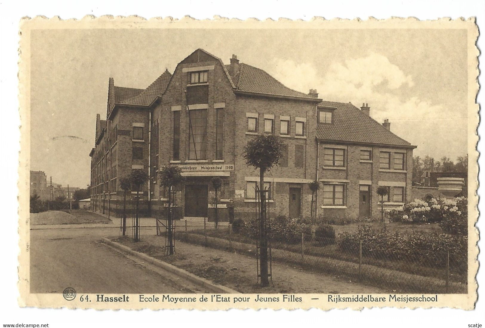 Hasselt.   -    Ecole Moyenne De L'Etat Pour Jeunes Files.   -   1939   Naar   Bruxelles - Hasselt