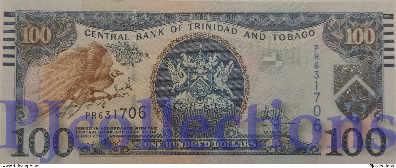 TRINIDAD & TOBAGO 100 DOLLARS 2006 PICK 51a AU/UNC - Trindad & Tobago