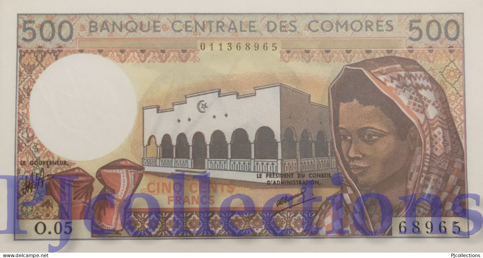 COMOROS 500 FRANCS 1994 PICK 10b UNC - Comoros