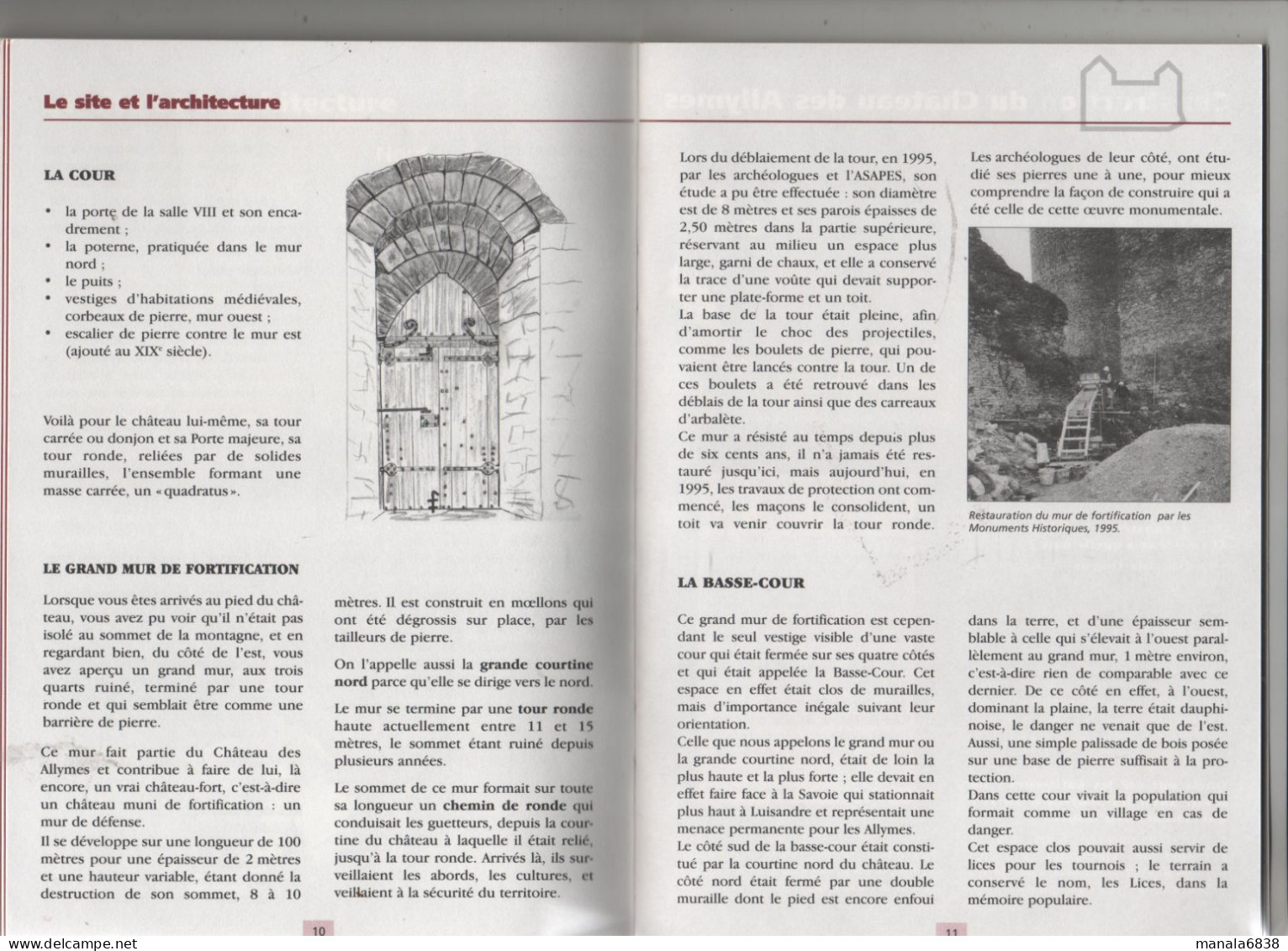 Le Château Des Allymes Monument Historique 1997 Livret Pédagogique - Rhône-Alpes