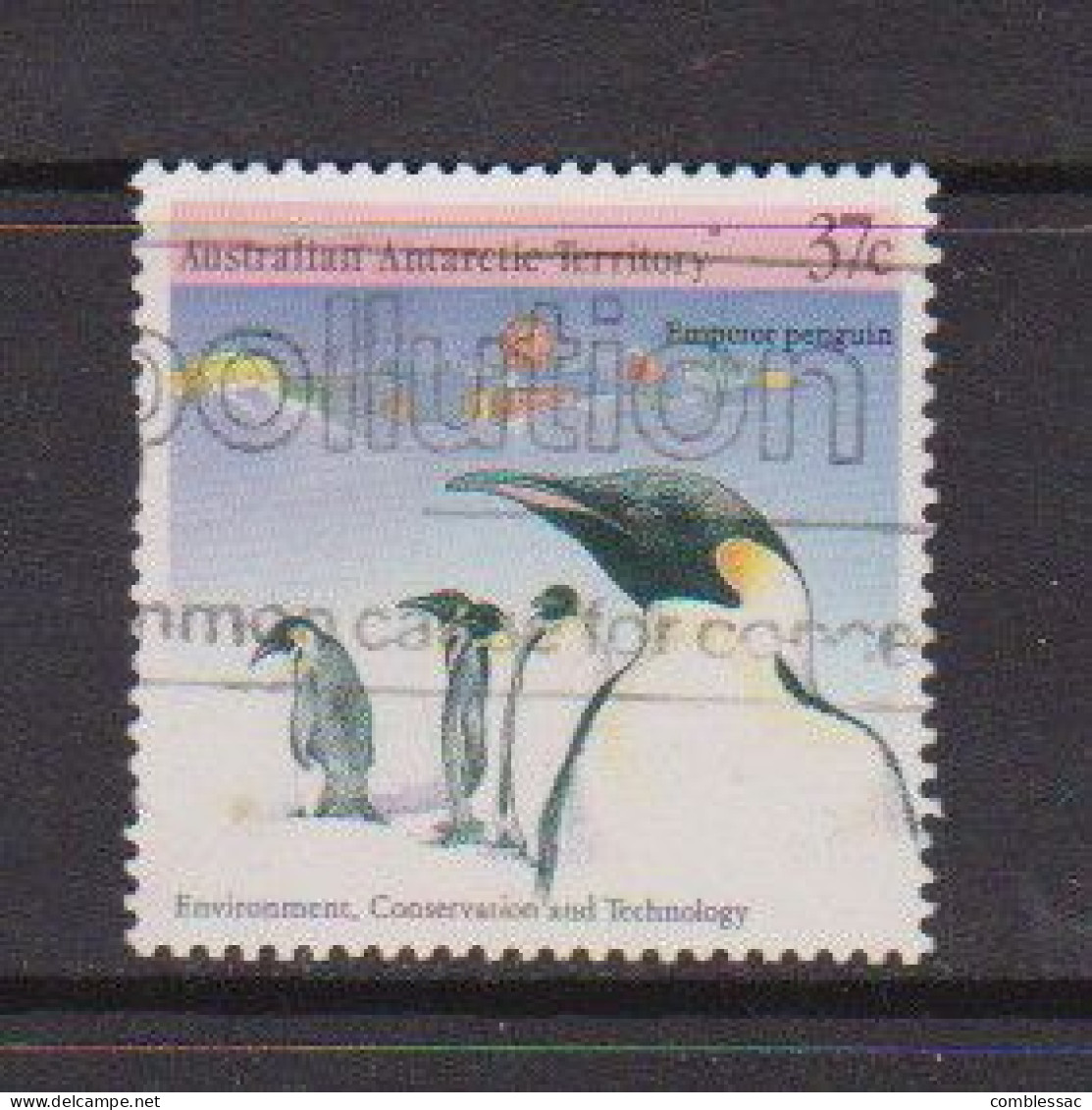 AUSTRALIAN  ANTARCTIC  TERRITORY    1988    Enviroment  Conservation    37c  Penguins    USED - Usados