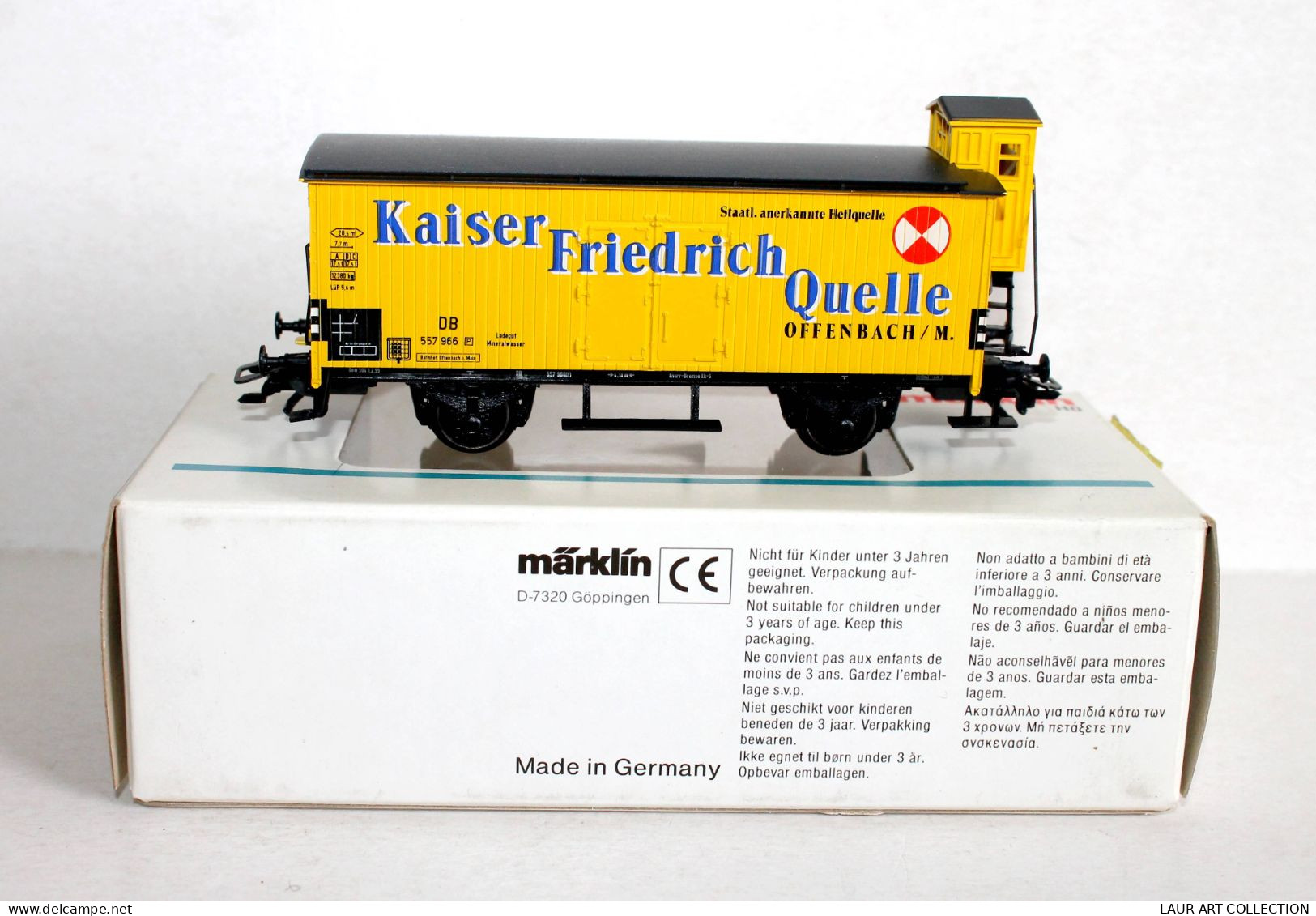 MARKLIN HO, N°4890 WAGON FRIGORIFIQUE KAISER FRIEDRICH OFFENBACH MINIATURE TRAIN - MODELE FERROVIAIRE (1505.43) - Goods Waggons (wagons)