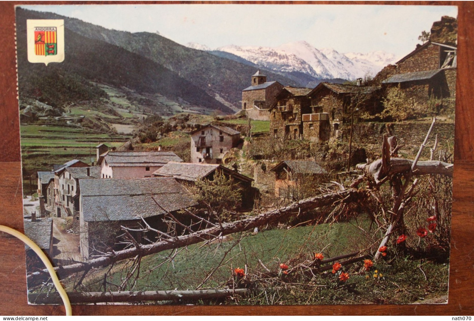 1975 Cpa Andorre Cover Vallées D'Andorre Andorra - Storia Postale