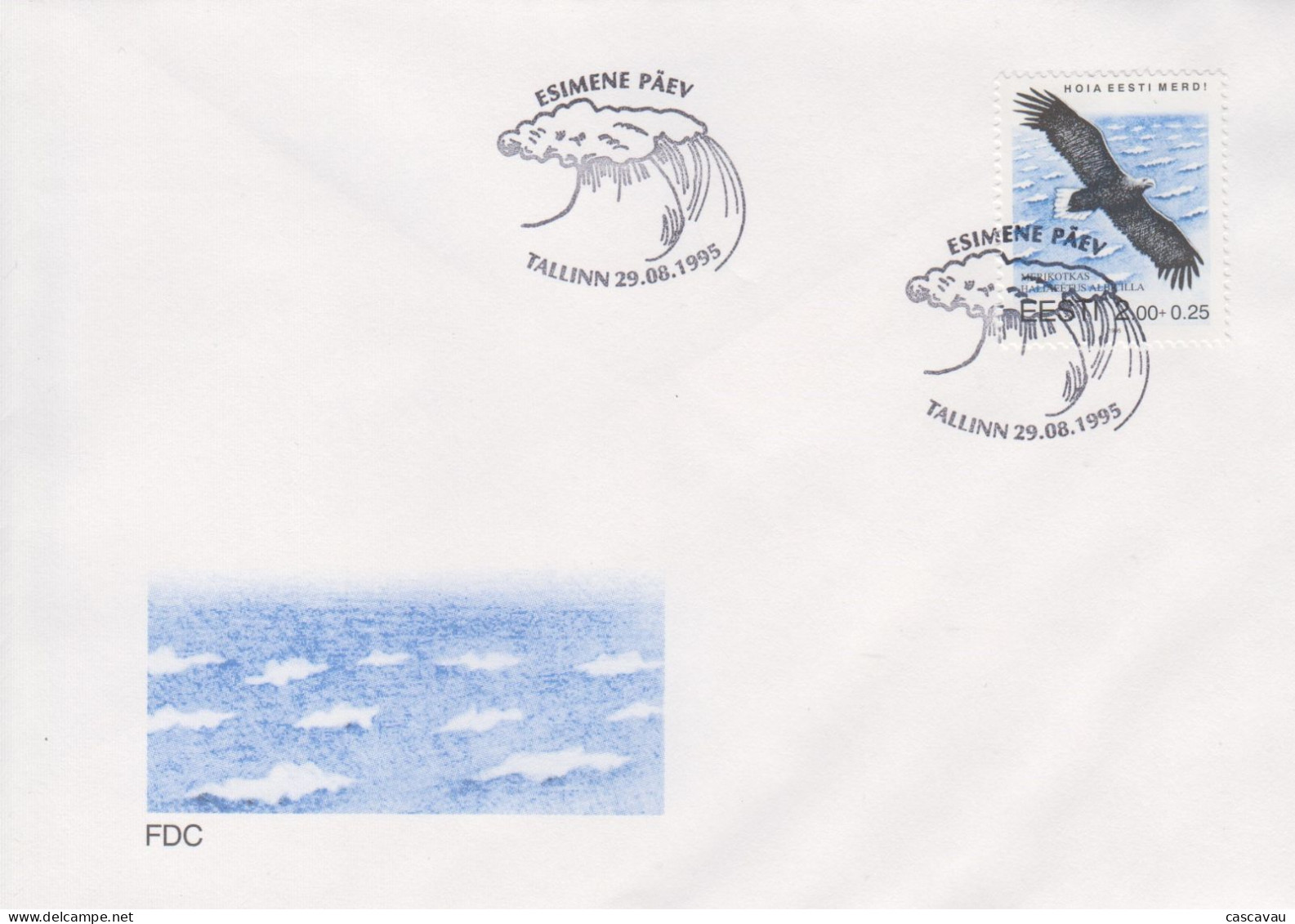 Enveloppe  FDC  1er  Jour   ESTONIE    Oiseau  :  Aigle  De   Mer   1995 - Estland