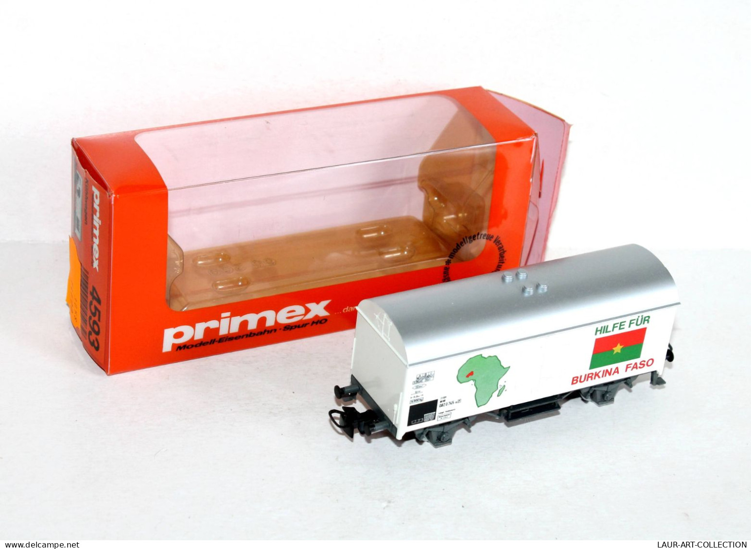 MARKLIN PRIMEX HO N4593 WAGON FRIGORIFIQUE HILFE FUR AIDE BURKINA FASO MINIATURE - MODELE FERROVIAIRE (1505.46) - Wagons Marchandises