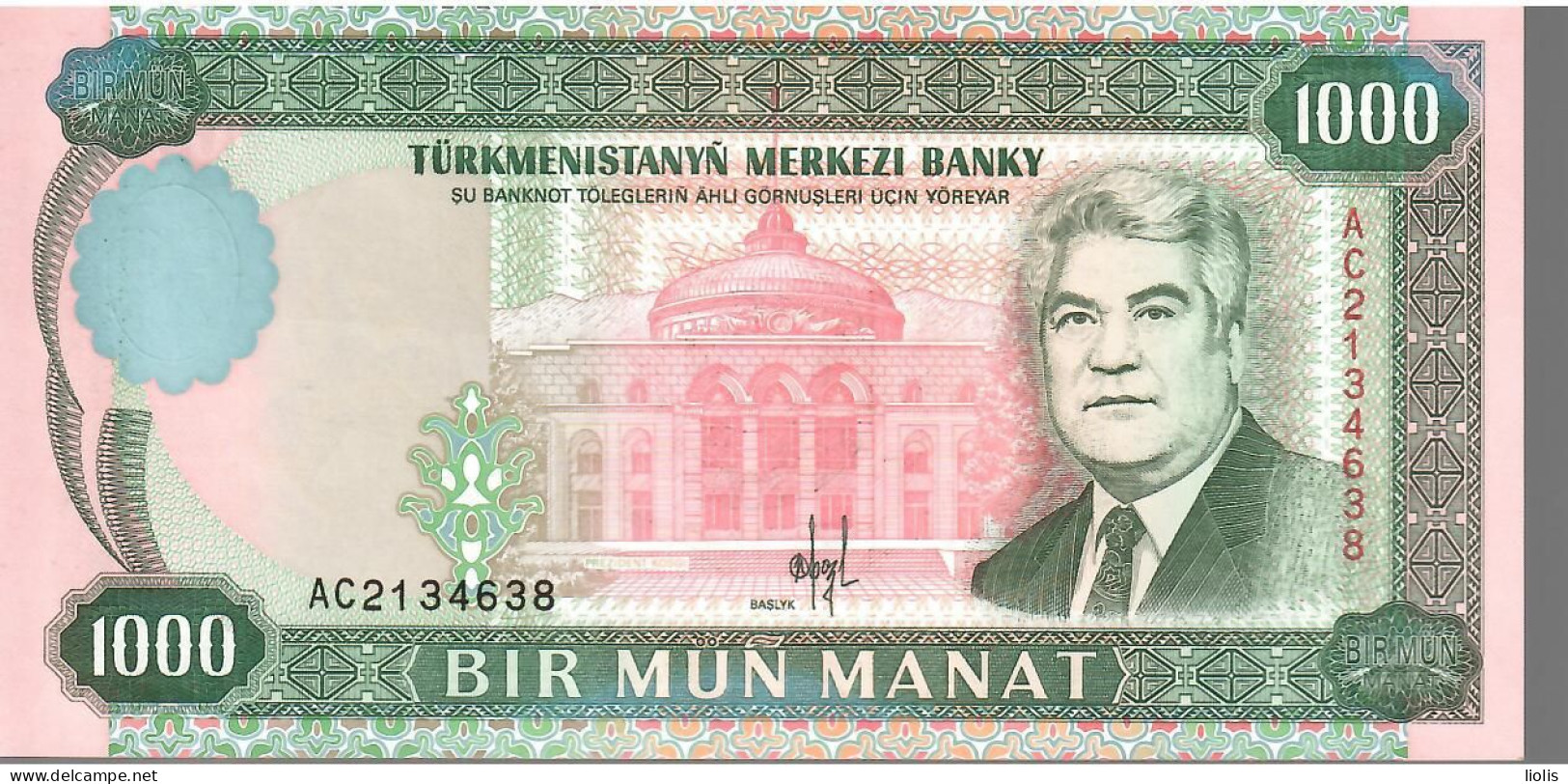 Turkmenistan  P-8  1000 Manat  1995  UNC - Turkmenistan