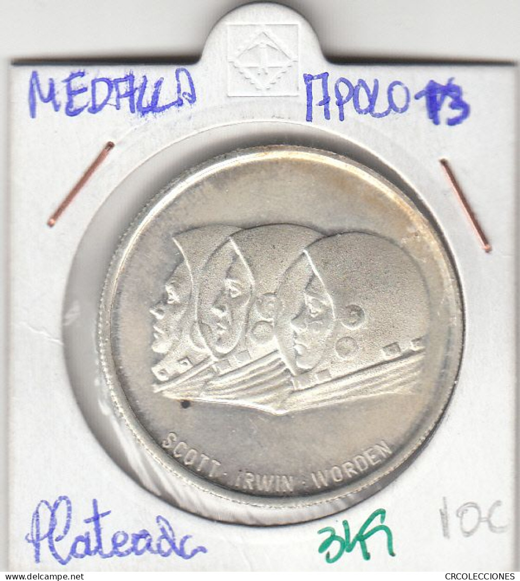 CRM0349 MEDALLA APOLO 13 PLATA SIN CIRCULAR - Other & Unclassified