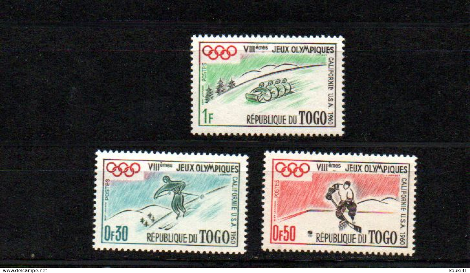 Togo YT 300/2 ** : Ski , Hockey , Bobsleigh - 1960 - Inverno1960: Squaw Valley