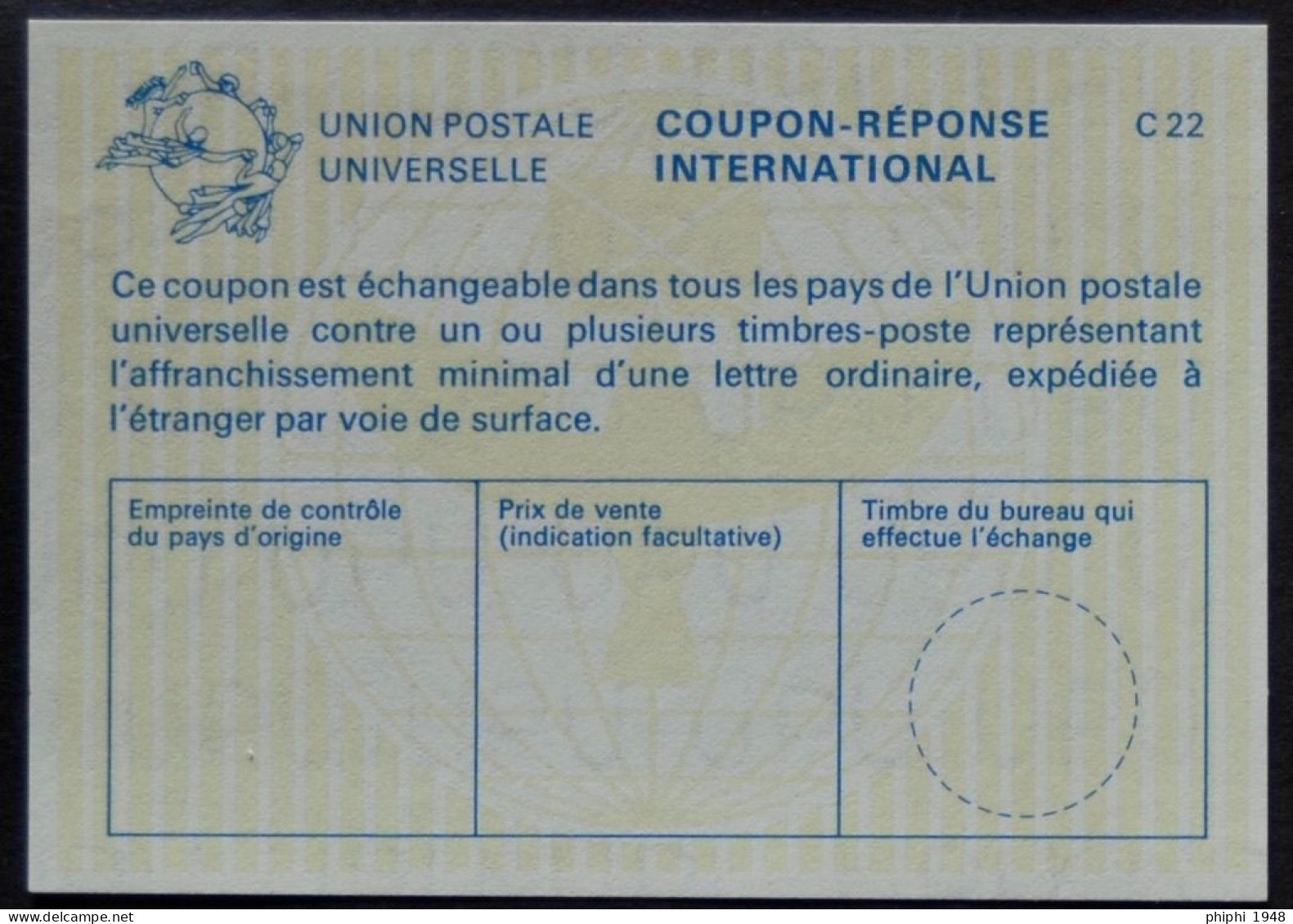 -COUPON-REPONSE INTERNATIONAL. - Reply Coupons