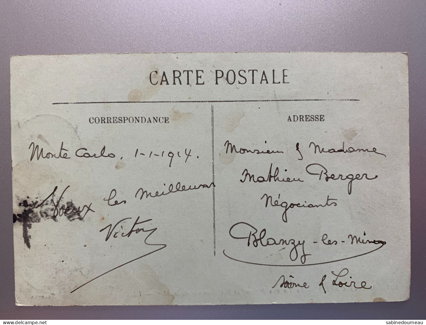 MONTE-CARLO LE TIR AUX PIGEONS ET LE CASINO VUS DE LA MER MONACO CPA 1914 - Monte-Carlo