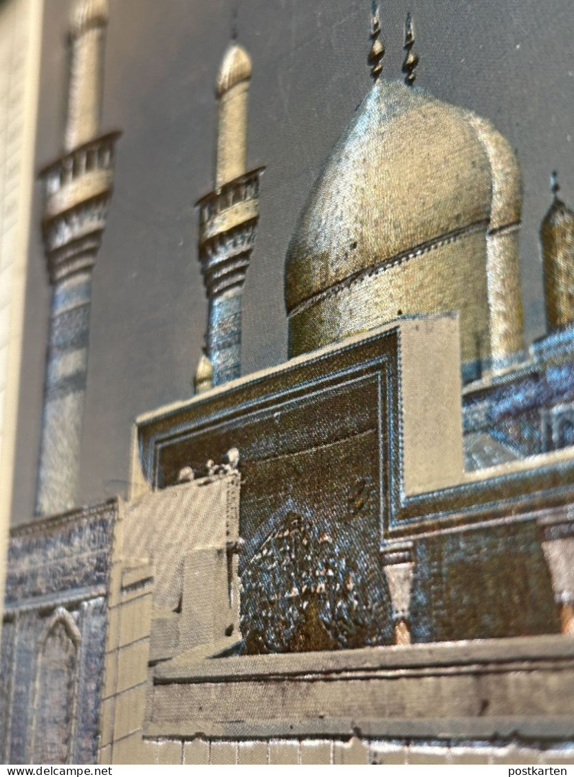 ÄLTERE VERSILBERTE POSTKARTE AL-IMAM MOUSA AL-KADHIM SHRINE KADHIMIYAH MOSQUE Schrein Irak Iraq Silver Postcard Silber - Iraq