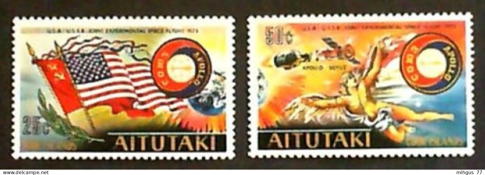 AITUTAKI Issued: July 24, 1975 Apollo-Soyuz - Oceania