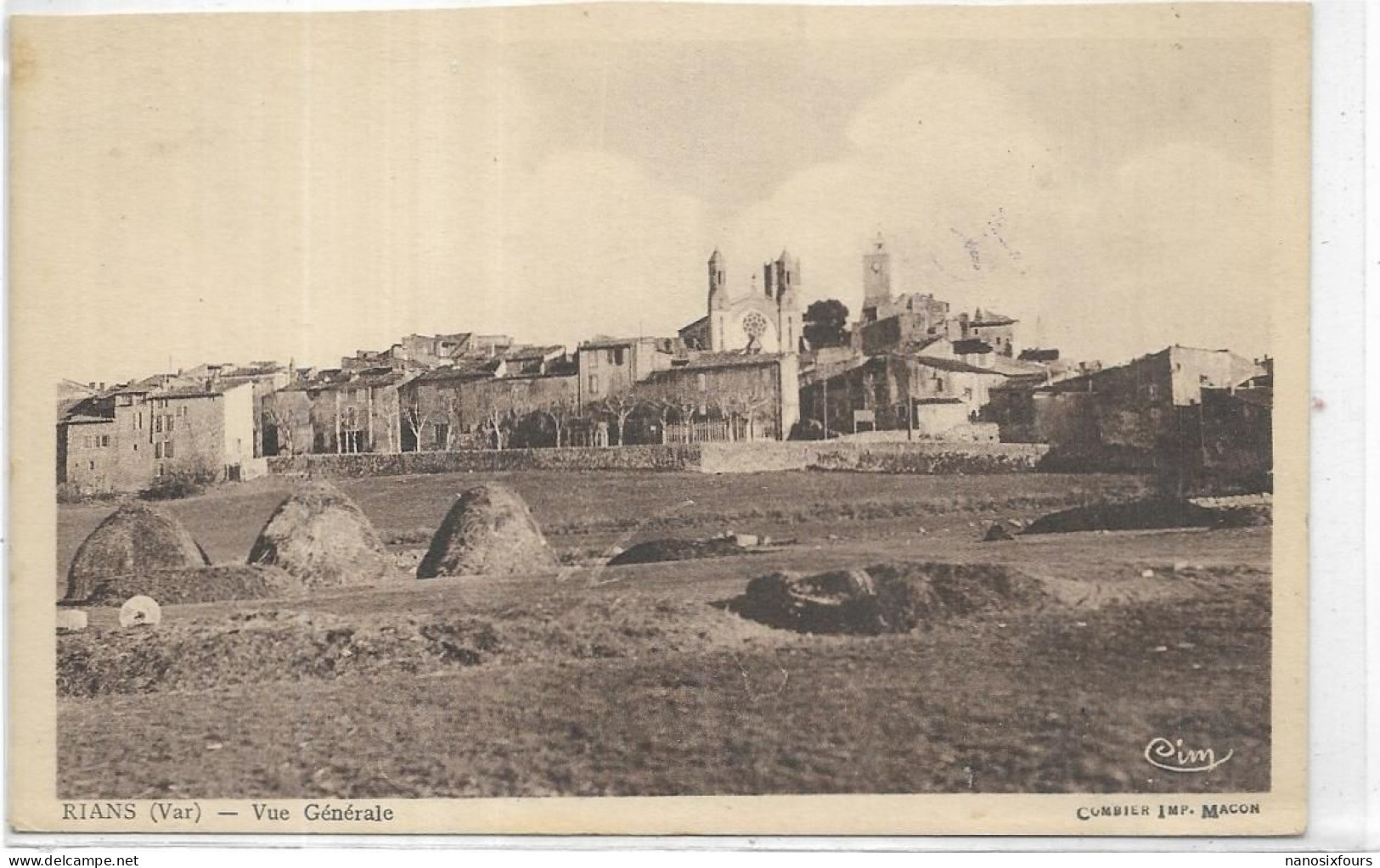 D 83. RIANS. VUE GENERALE - Rians