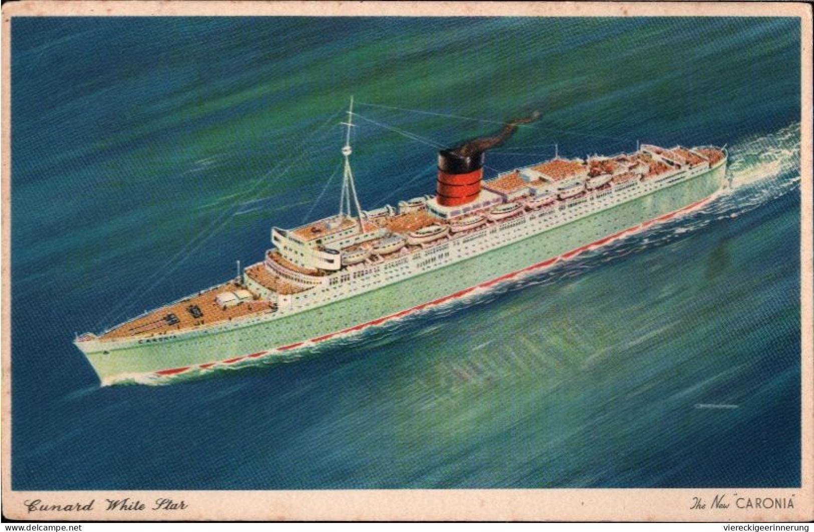 ! Postcard Caronia, Ship, Cunard White Star Line - Dampfer