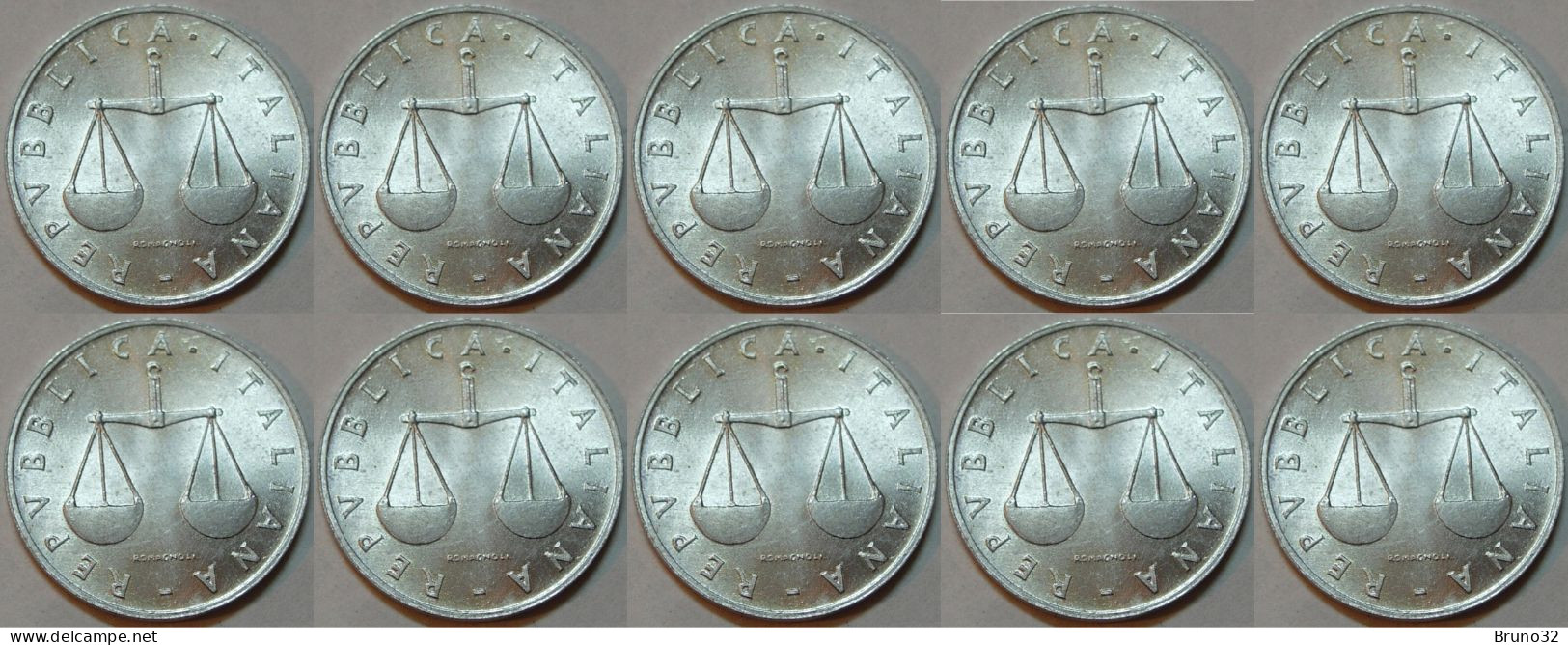 ITALIA - Lire 1 1955 - FDC/Unc Da Rotolino/from Roll 10 Monete/10 Coins - 1 Lira