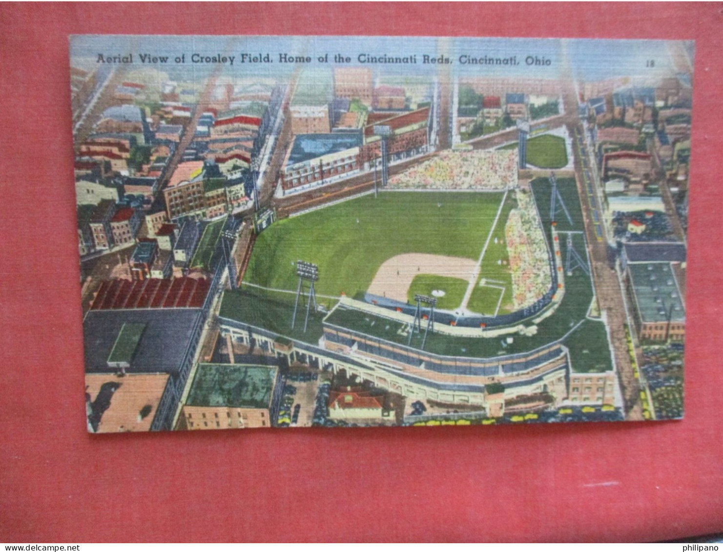 As Is Crease.  Stadium Crosley  Cincinnati   Reds       Ohio > Cincinnati       ref 6059 - Cincinnati