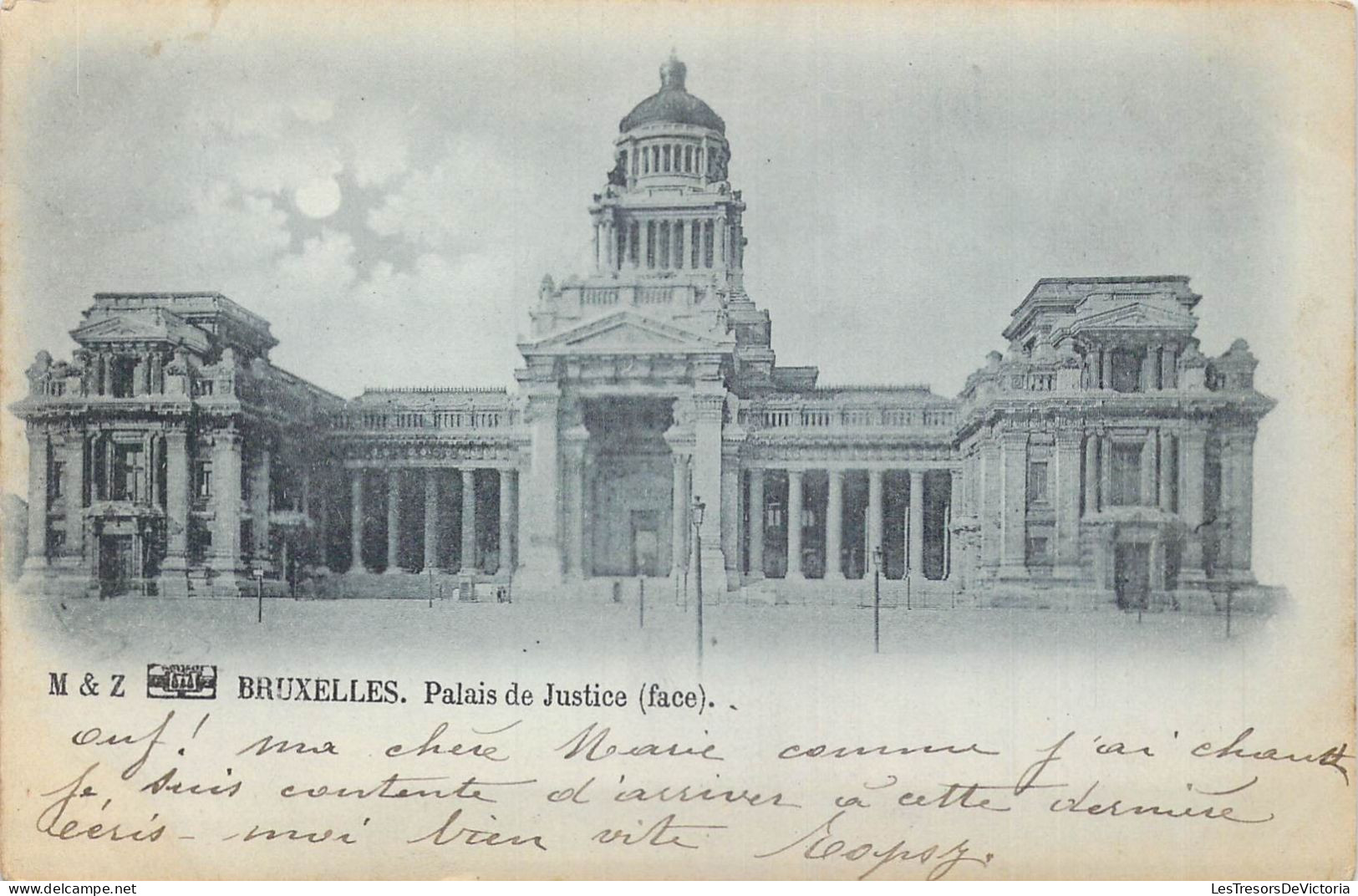 BELGIQUE - Bruxelles - Palais De Justice ( Face ) - Carte Postale Ancienne - Monumenti, Edifici