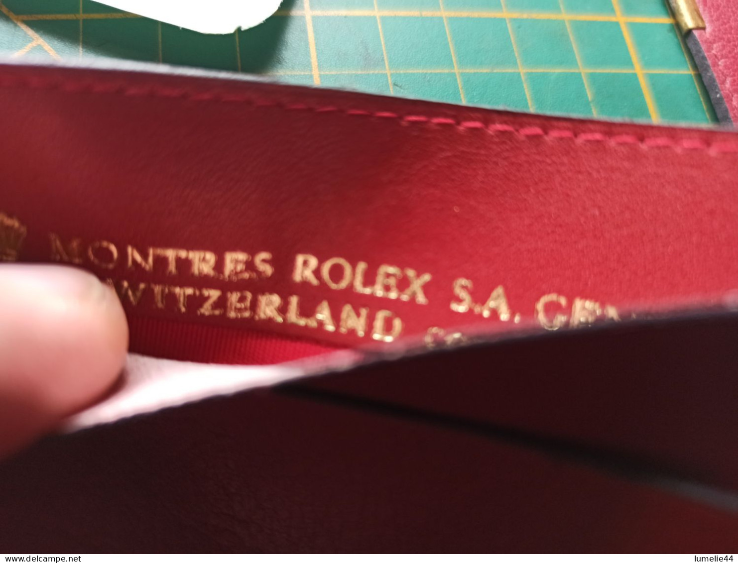 Étui Cuir Porte Feuille Note Sigle ROLEX Origine - Materiali