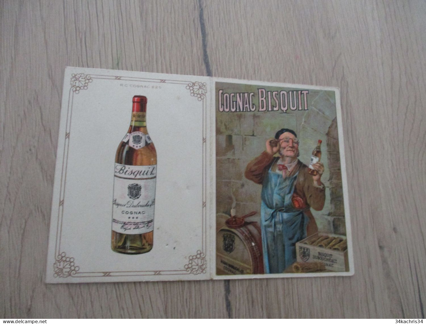 Calendrier  Pub Publicité Ancien Cognac Bisquit Illustré 1940 - Tamaño Pequeño : 1921-40