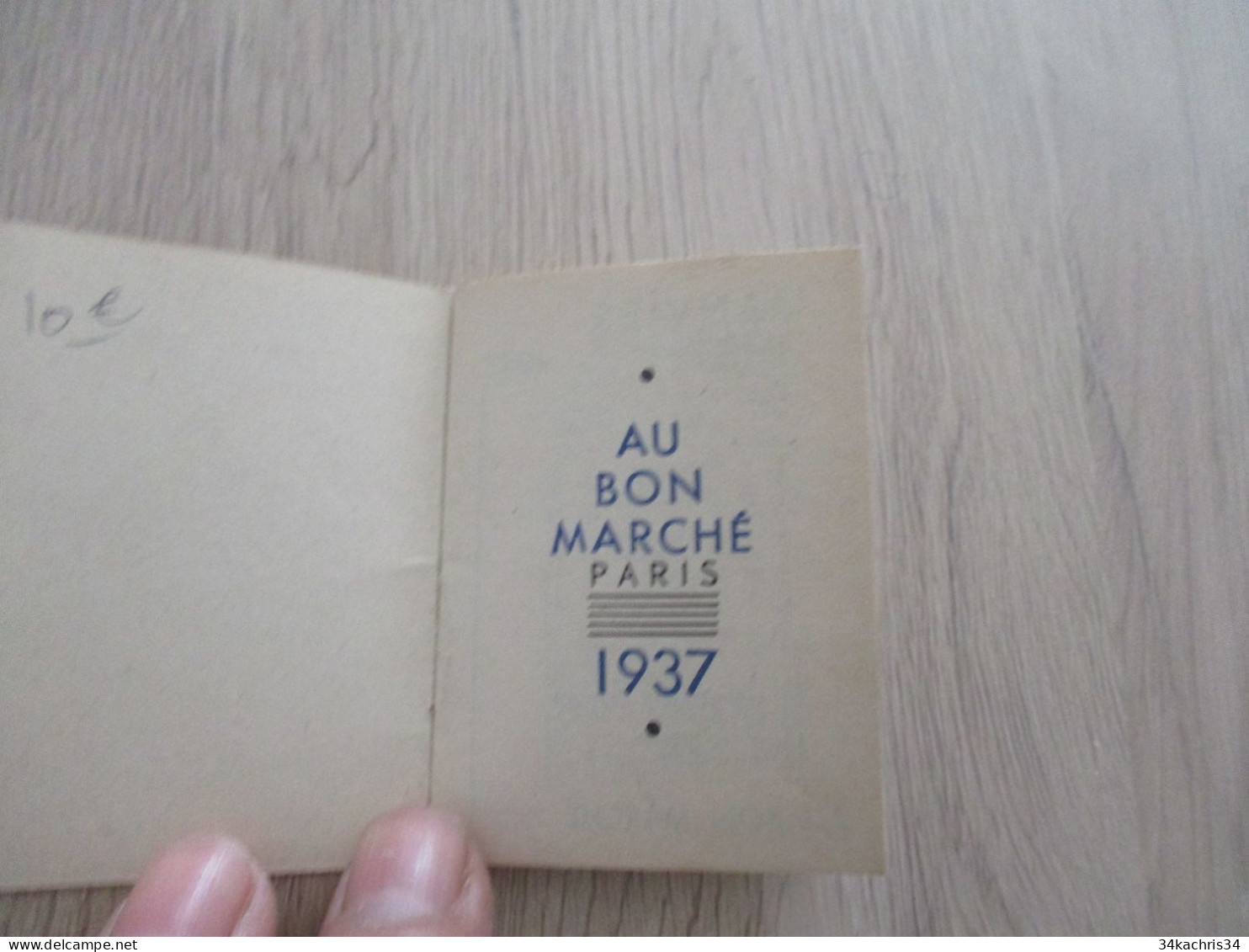 Calendrier  Pub Publicité Ancien Au Bon Marché Almanach 1937 - Petit Format : 1941-60