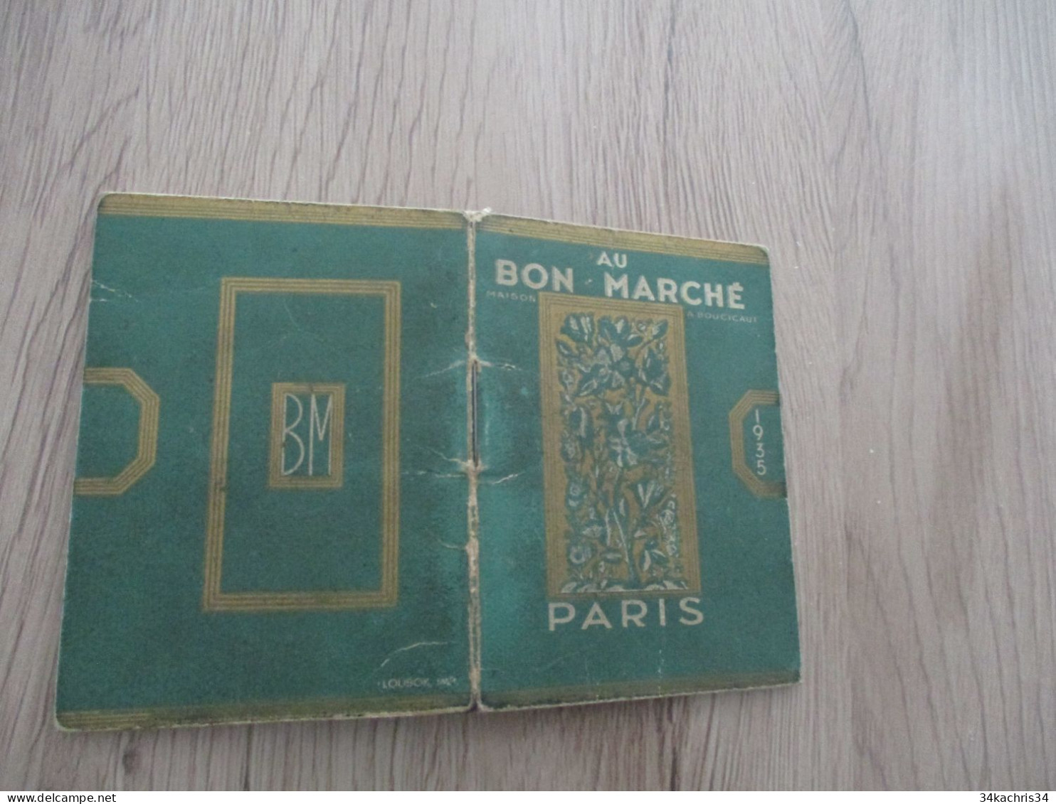 Calendrier  Pub Publicité Ancien Au Bon Marché Almanach 1935 - Small : 1941-60