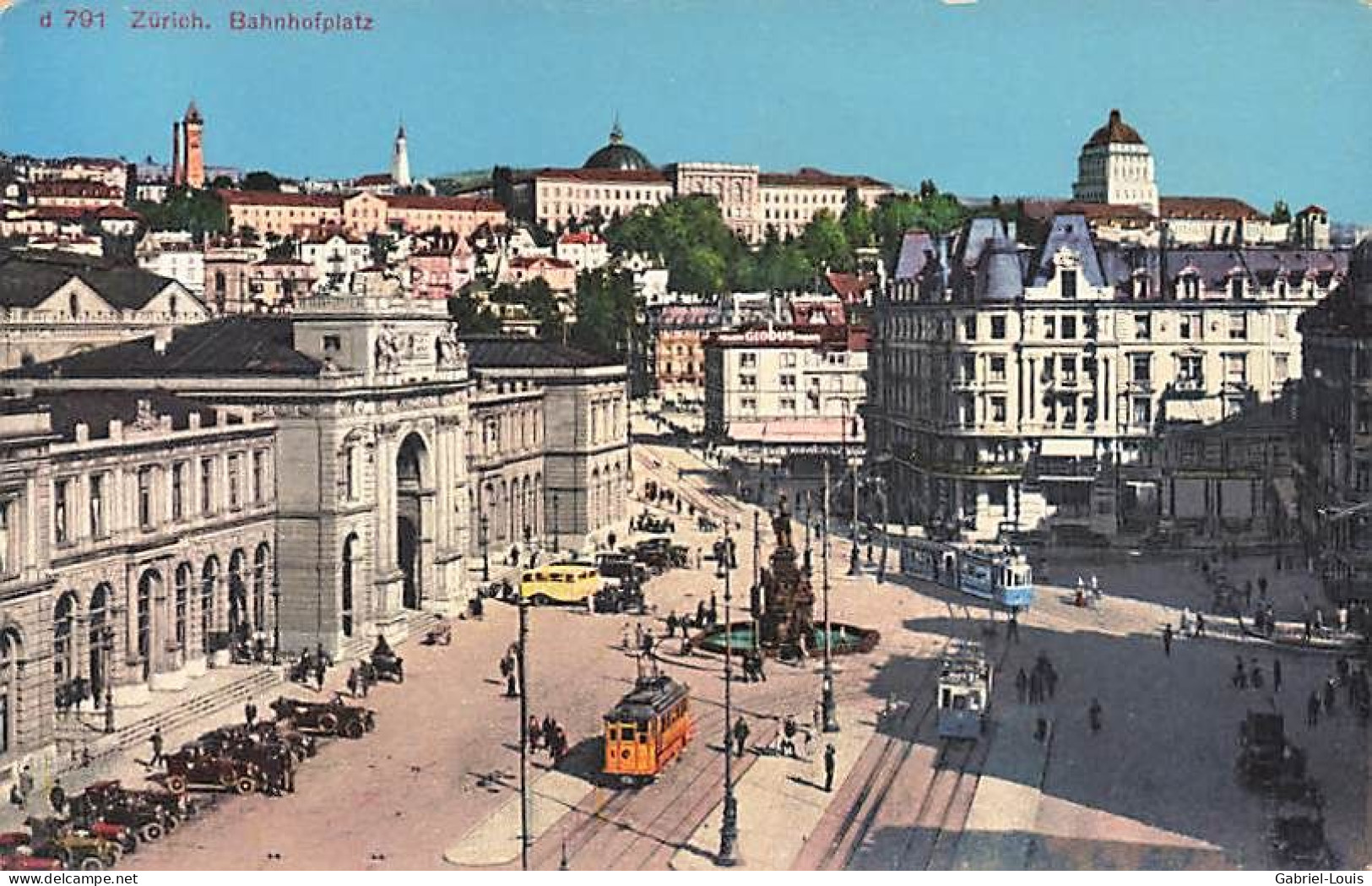 Zürich Bahnhofplatz Tram Oldtimer - Zürich