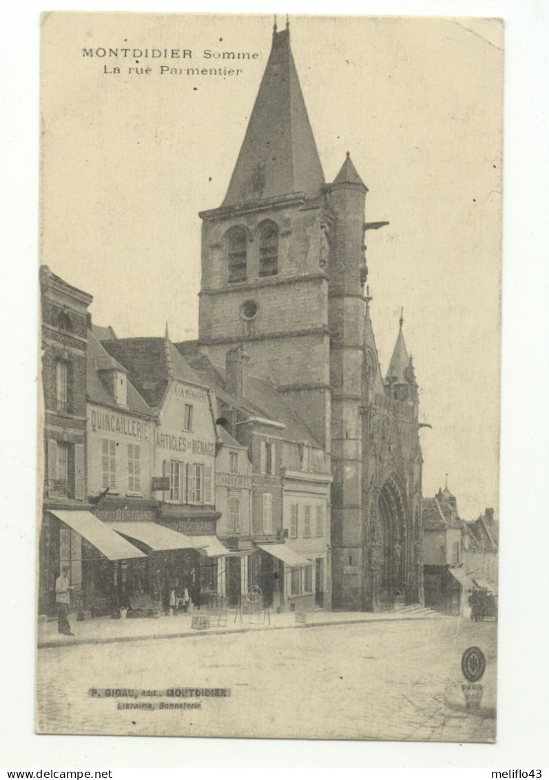 80/CPA - Montdidier - Le Rue Parmentier - Montdidier