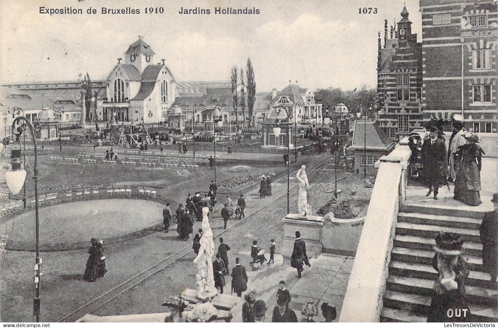 BELGIQUE - Exposition De Bruxelles 1910 - Jardins Hollandais - Carte Postale Ancienne - Universal Exhibitions