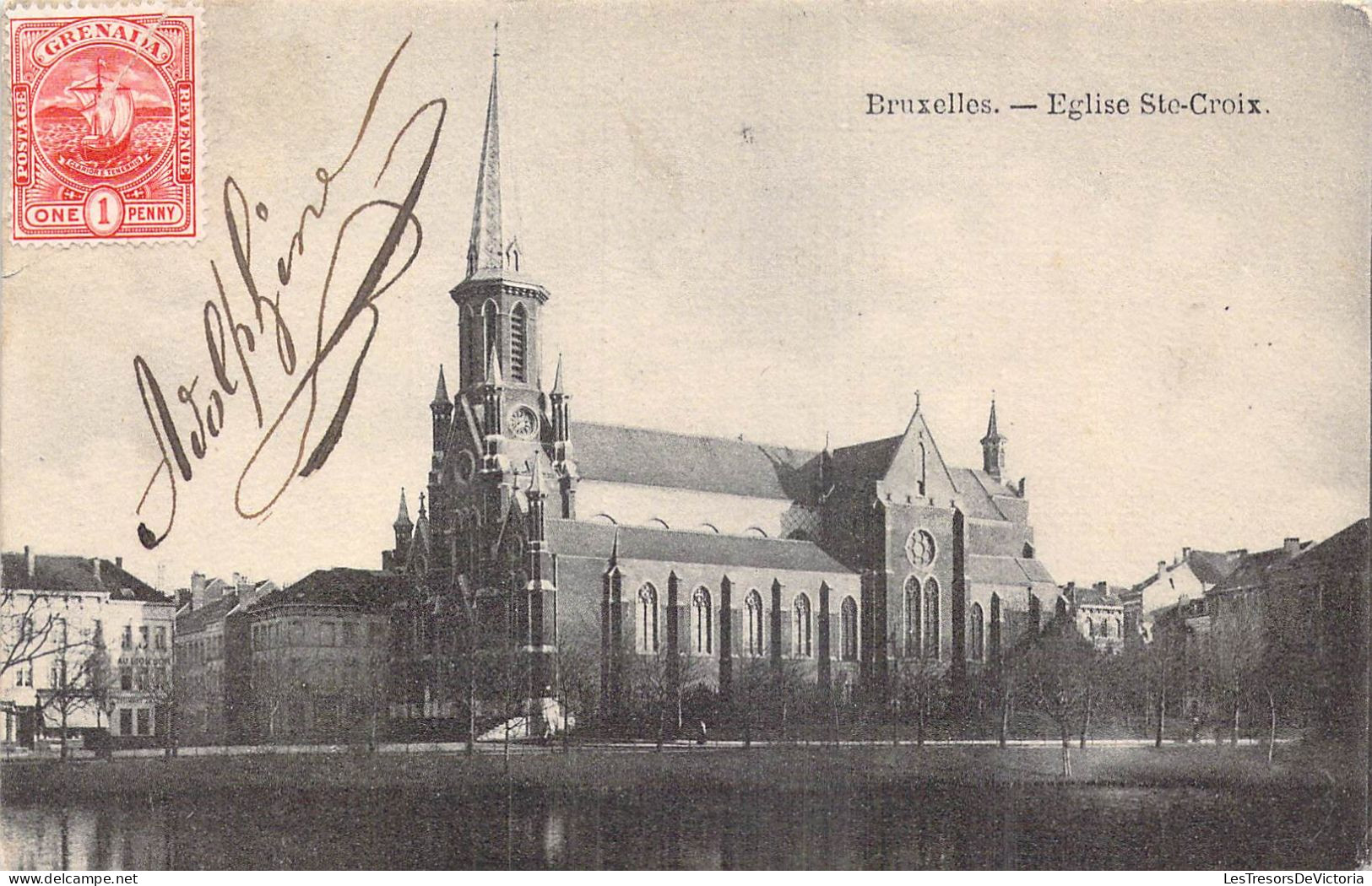 BELGIQUE - Eglise Ste-Croix - Carte Postale Ancienne - Monumenti, Edifici