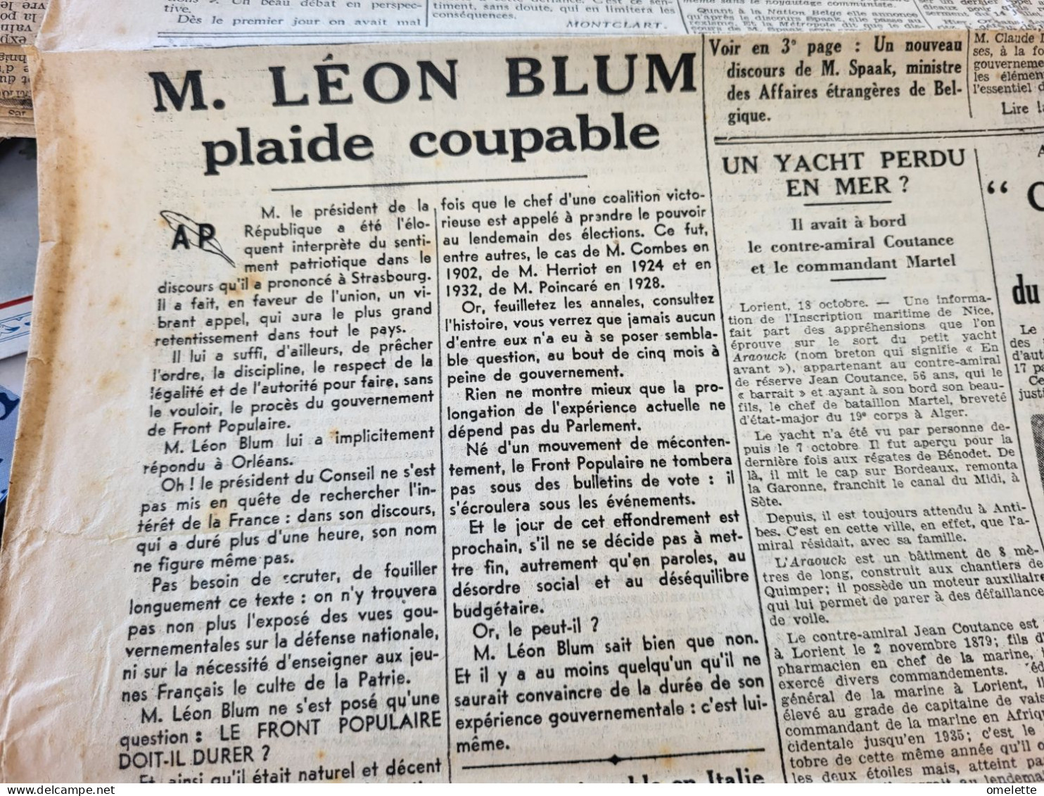 AMI PEUPLE 36/ ESPAGNE U.R.S.S /BLUM COMMUNISTES/ ESPAGNE NATIONAUX MADRID /LEBRUN STRASBOURG - Informations Générales