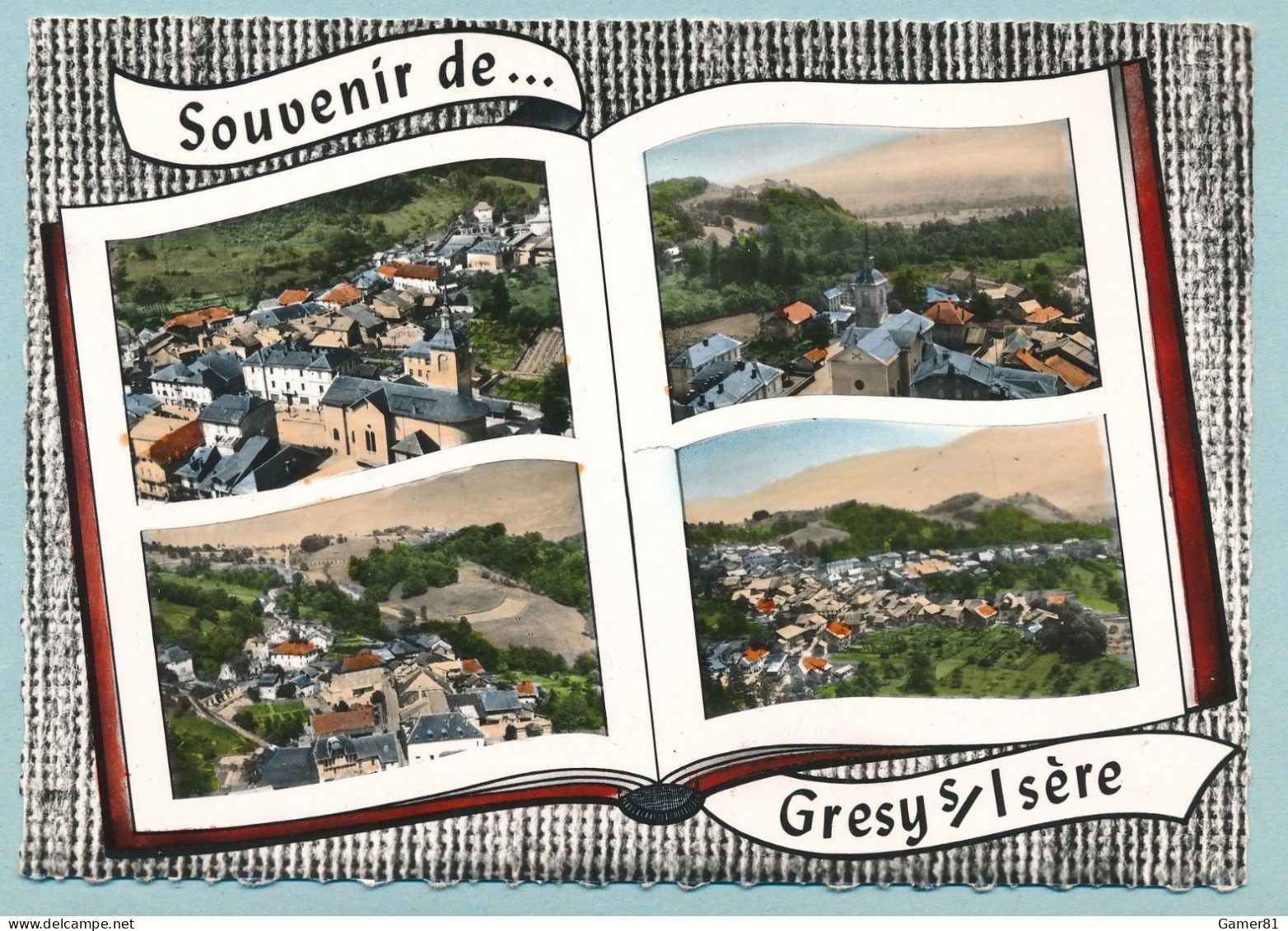 Souvenir De GRESY-SUR-ISERE - Vue Générale - L'Eglise - Le Grand Arc - Multivues - Gresy Sur Isere