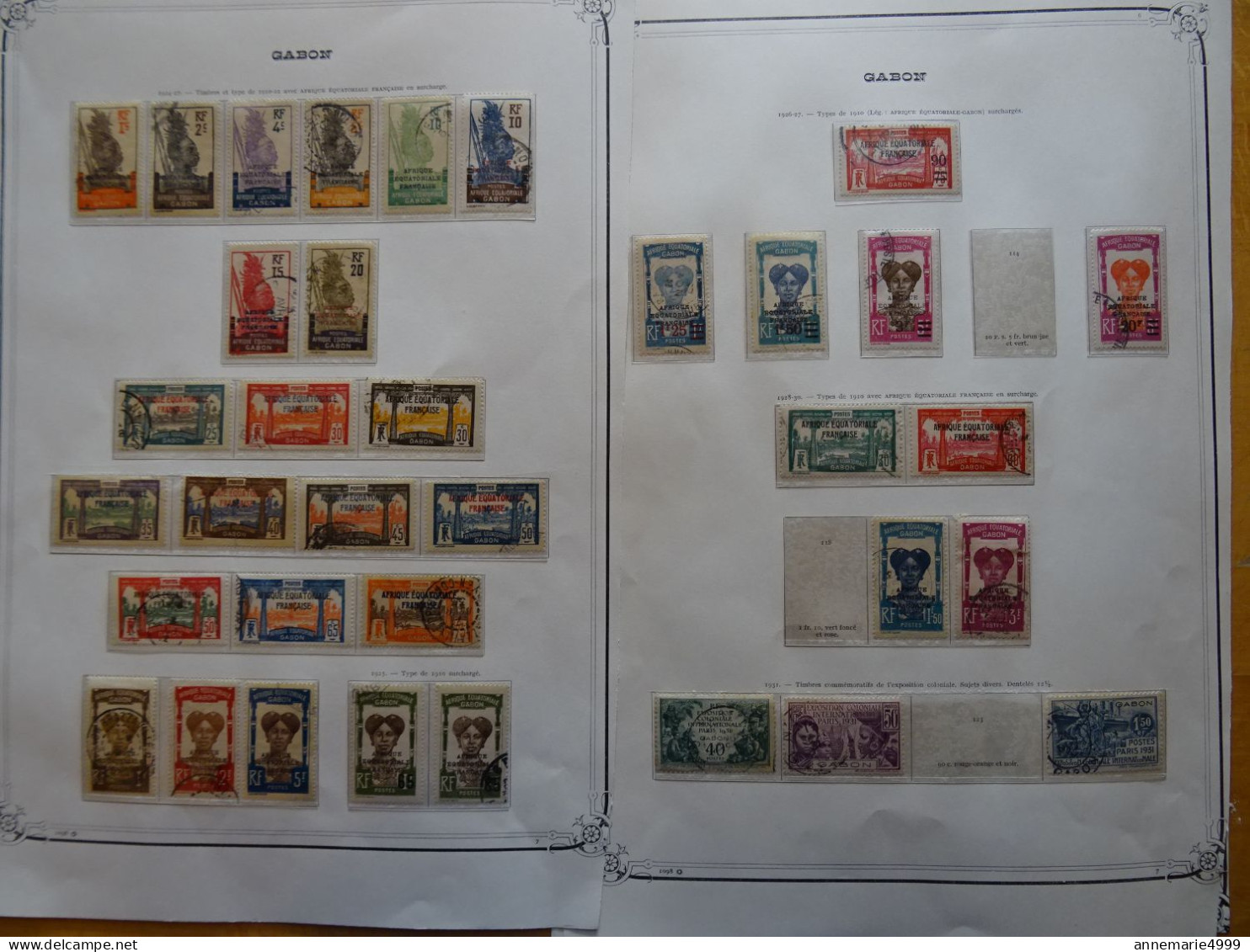 France Colonies GABON Très Bon Début De Collection Cote 1370 € - Used Stamps