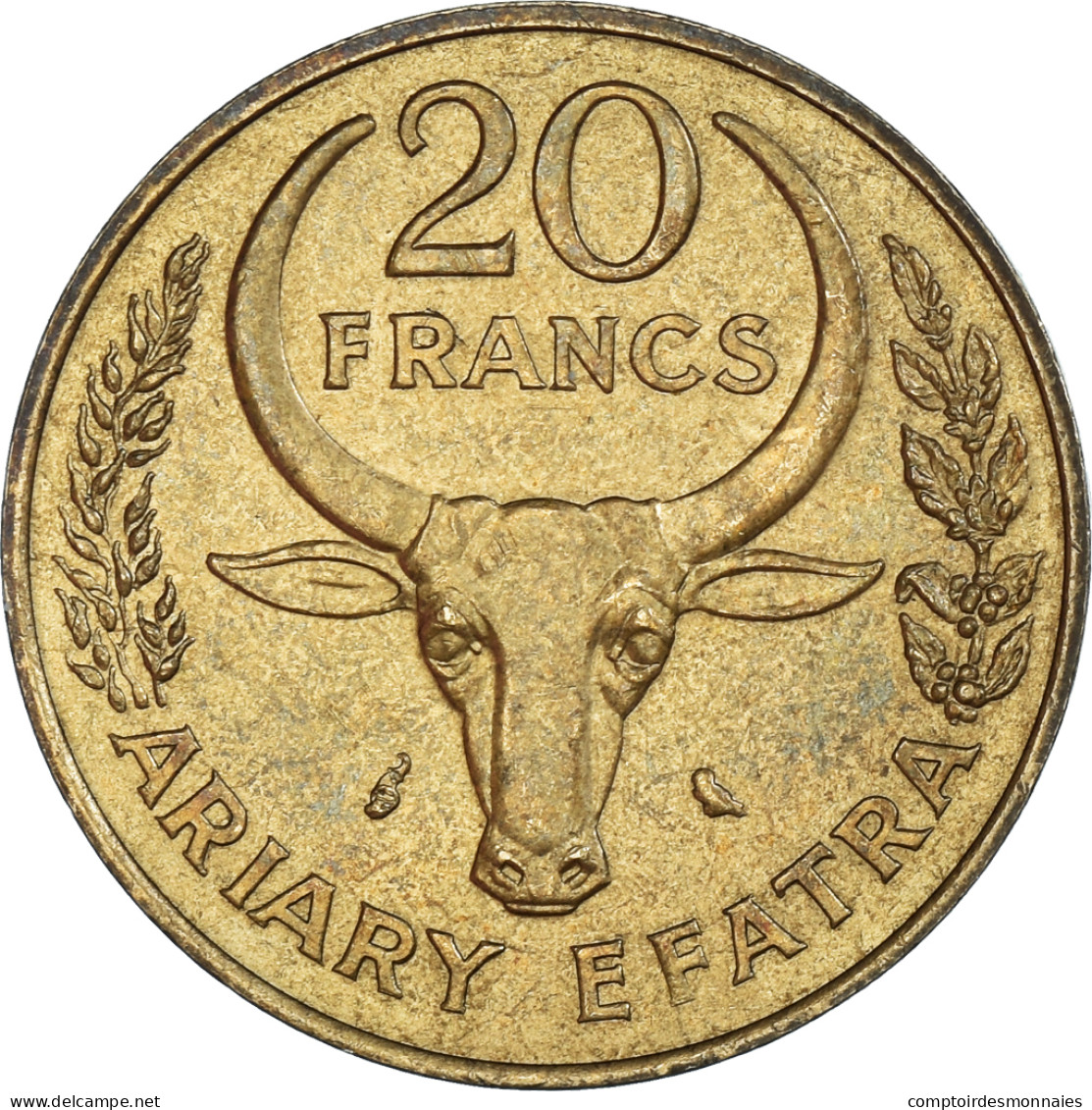 Monnaie, Madagascar, 20 Francs, 4 Ariary, 1989 - Madagascar