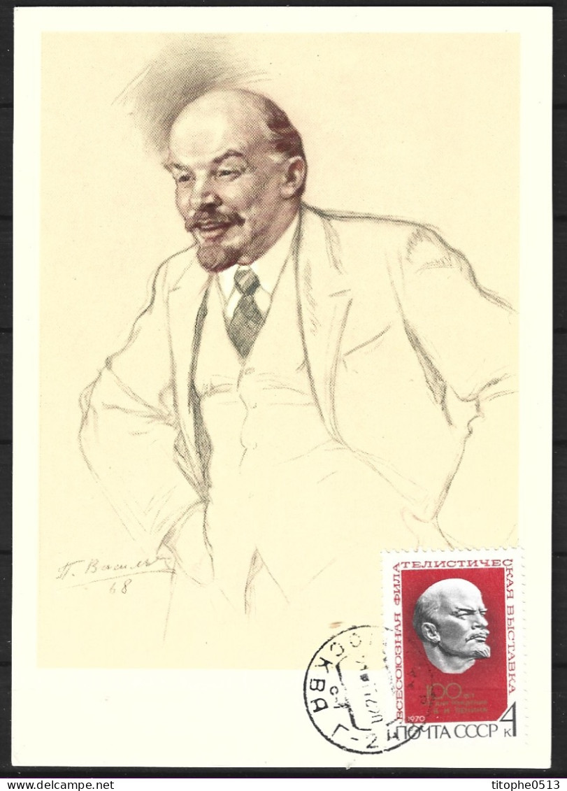 URSS. N°3593 De 1970 Sur Carte Maximum. Lénine. - Lenin