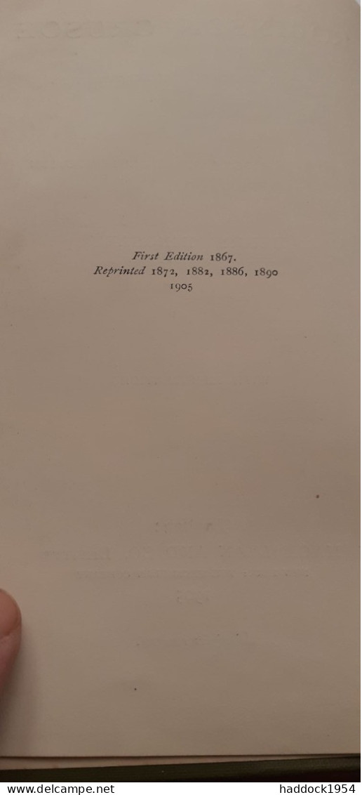 Robinson Crusoe With A Biographical Introduction De Henry Kingsley DANIEL DE FOE Macmillan 1905 - Andere & Zonder Classificatie