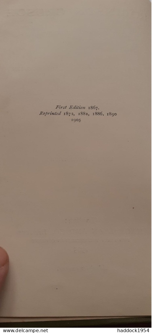 Robinson Crusoe With A Biographical Introduction De Henry Kingsley DANIEL DE FOE Macmillan 1905 - Autres & Non Classés