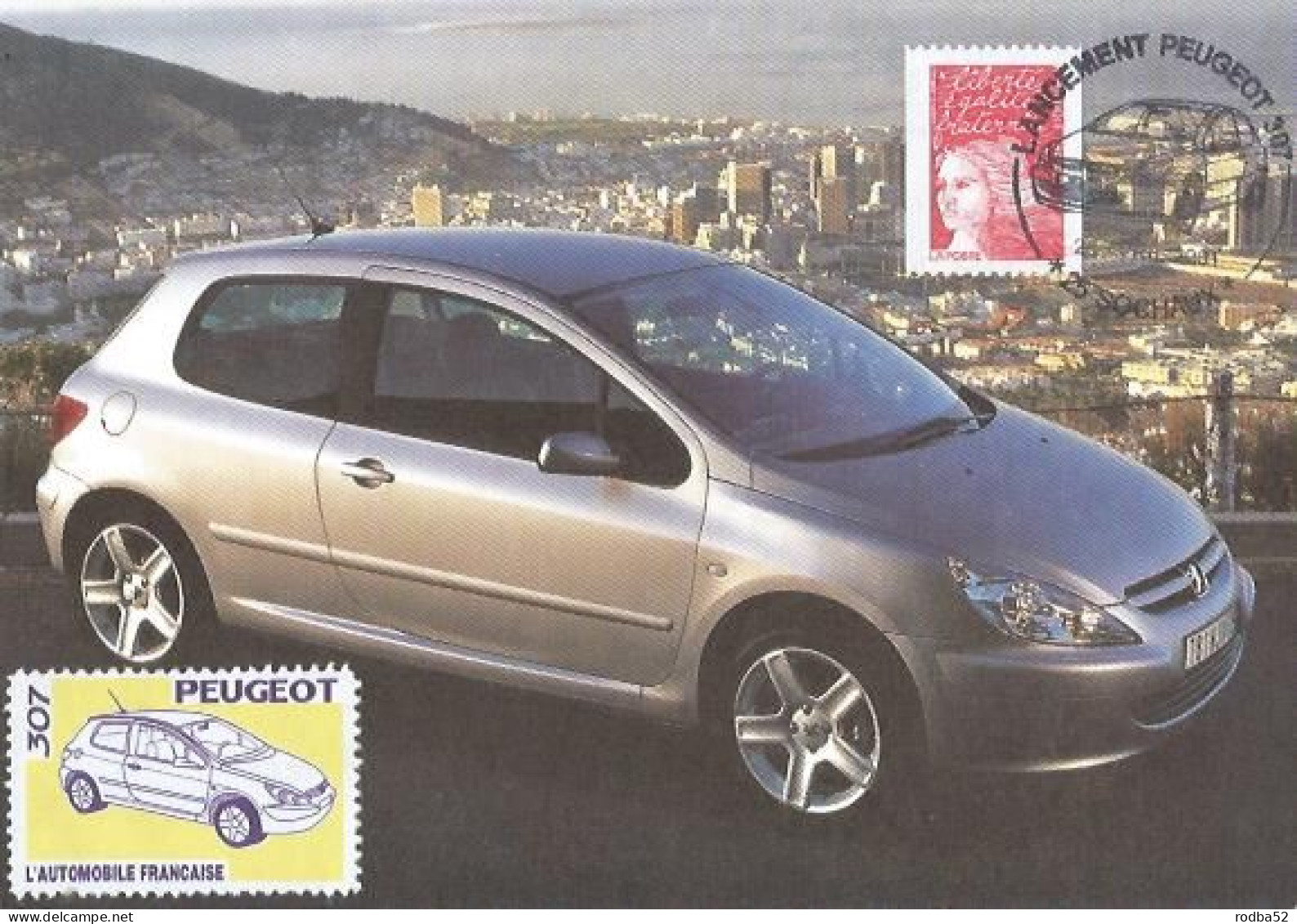 CPM - Sochaux - Lancement De La Peugeot 307 - Année 2001 Poste Peugeot - Sochaux