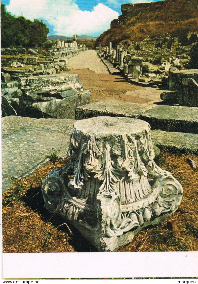 50228. Postal Aerea IZMIR (Turquia) 1979 To Barcelona. Ruinas Romanas De EFESO, Efes (turquia) - Brieven En Documenten