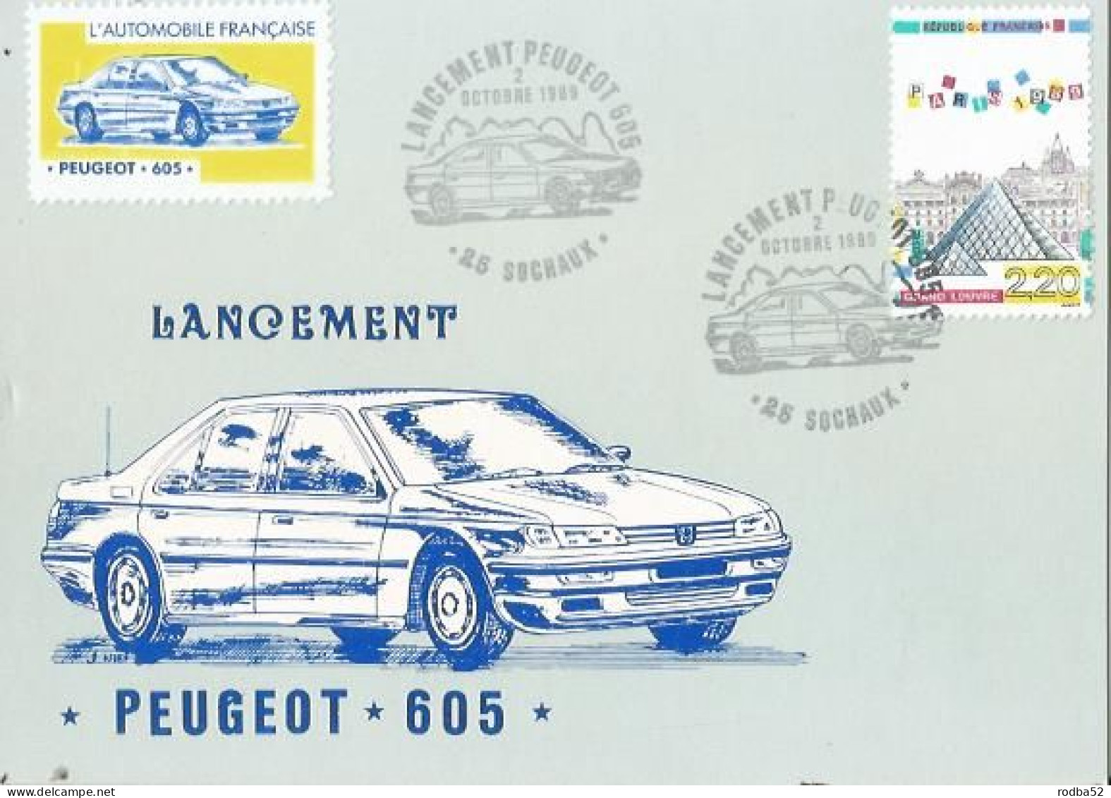 CPM - Sochaux - Lancement De La Peugeot 607 - Année 1989 Poste Peugeot - Sochaux