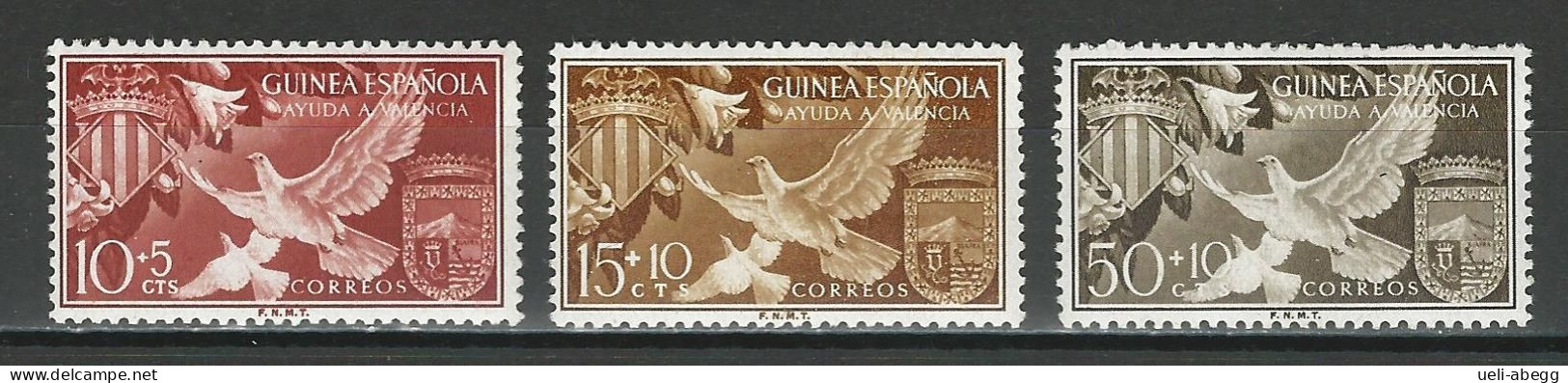 Spanisch Golf Von Guines 1958 Mi 338-40 ** Mnh - Guinea Española