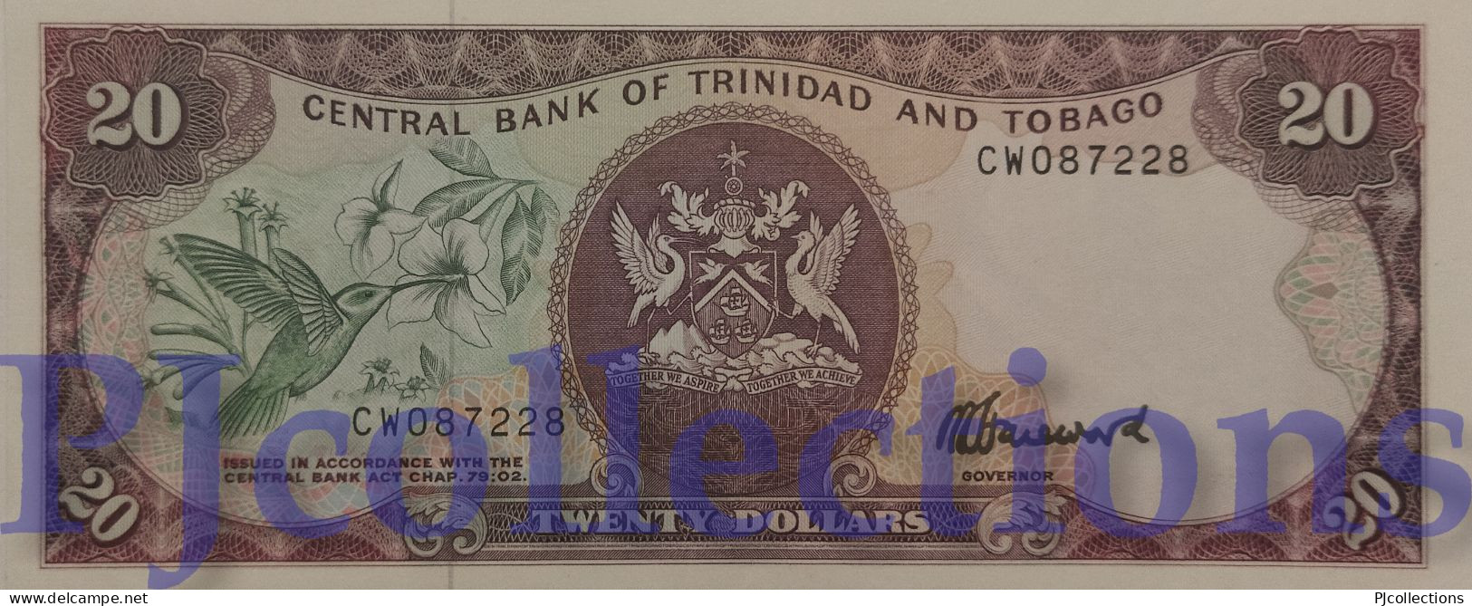 TRINIDAD & TOBAGO 20 DOLLARS 1985 PICK 39c AU/UNC - Trinidad & Tobago