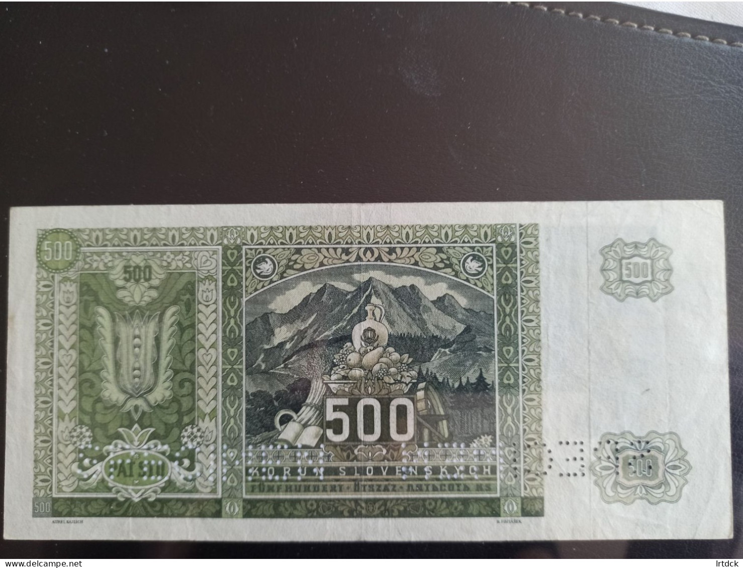 Slovaquie  Billet  500  Korun 1941 Tbe  "specimen) - Slovakia